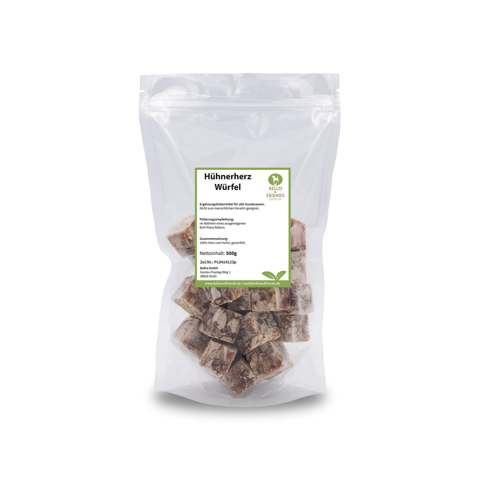 100% Hühnerherz Würfel