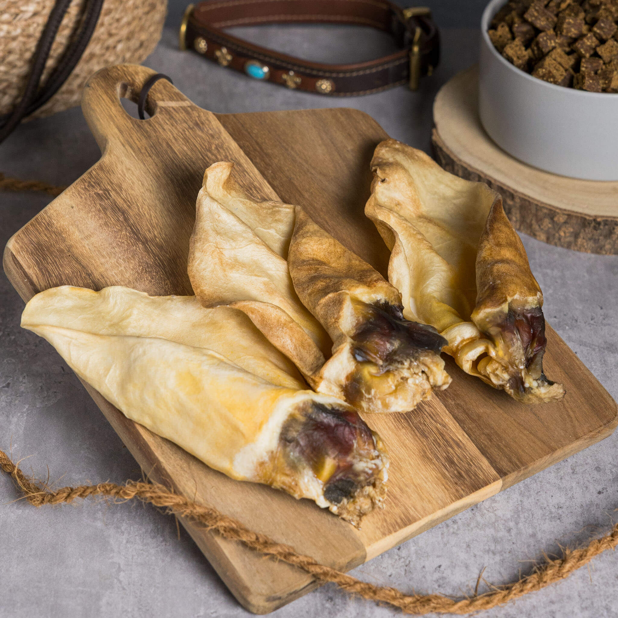 Rinderohren ohne Fell, getrocknet