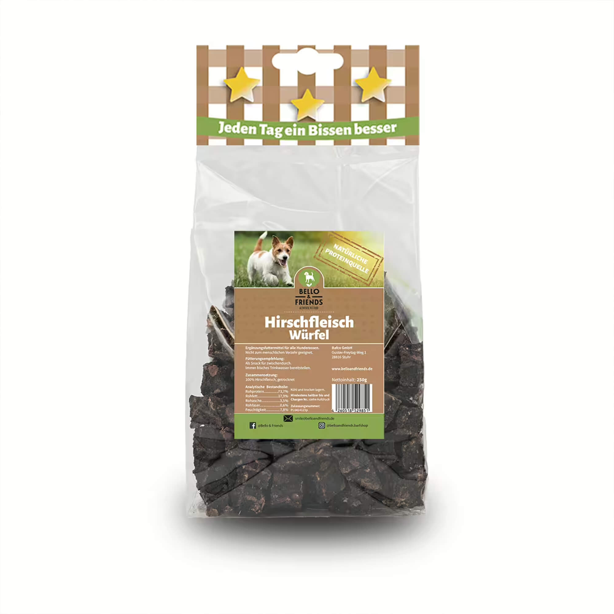 Hirschfleisch Würfel  getrocknet