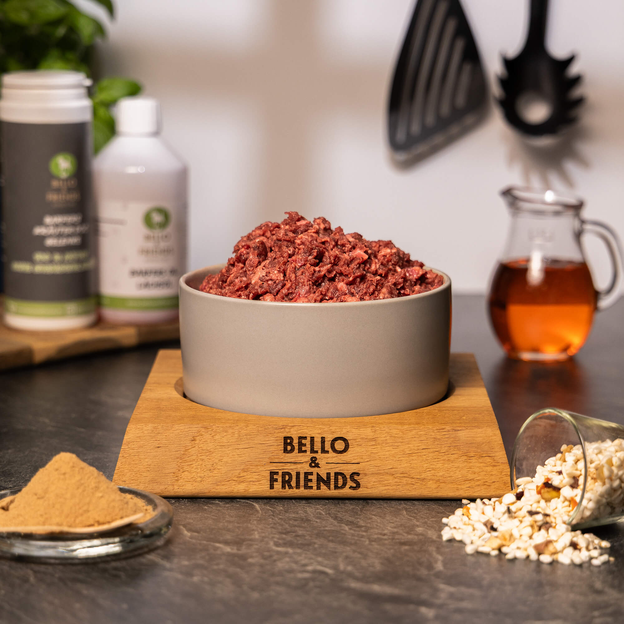 100% Rinderherz gewolft