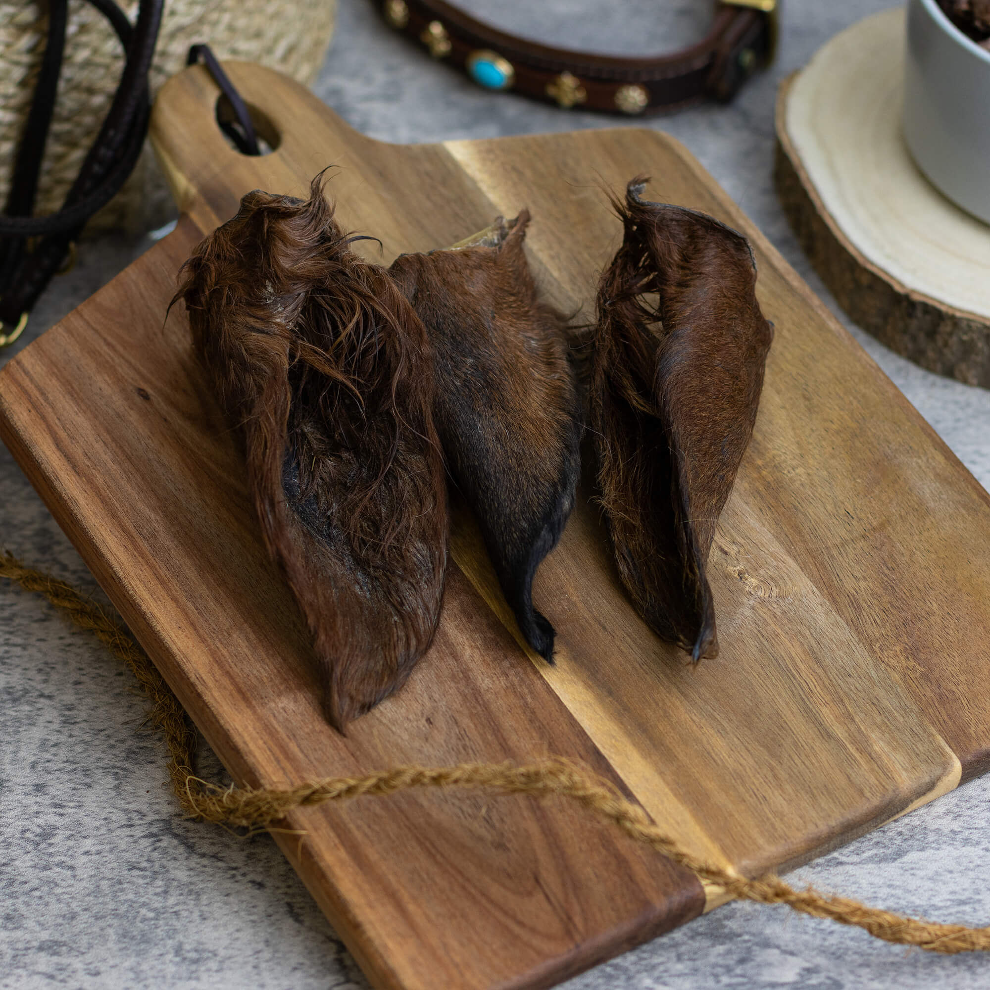 Pferdeohren mit Fell