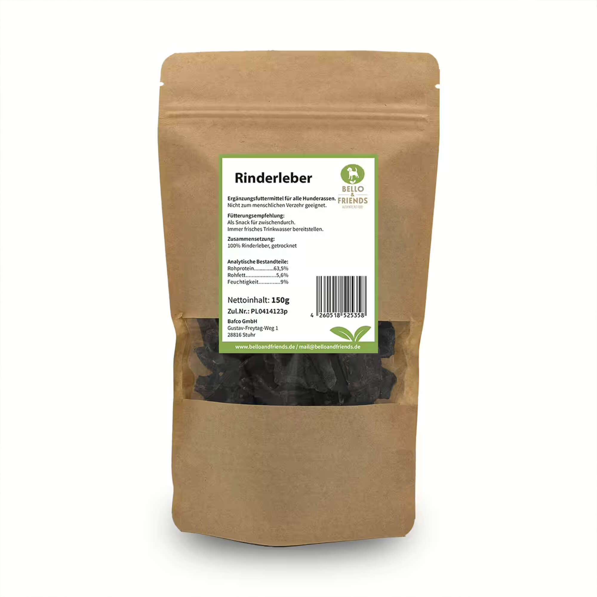 Rinderleber, getrocknet